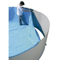 Liner pour piscine ovale TOI - PVC - 730x366x132cm - Protection anti-UV - Bleu