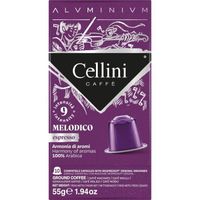CELLINI - 100 Capsules de café en aluminium compatibles Nespresso - Mélange Melodico