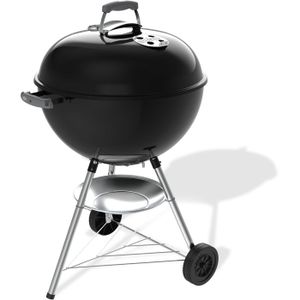 Barbecue à charbon - Weber - Bar-B-Kettle - Ø57 cm - Thermomètre intégré - Acier émaillé - 9 couverts - Noir
