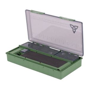 BOITE DE PÊCHE X2 Carpbox - Boîte de rangement pour carpe - 9 pièces - Boîte à outils - Vert