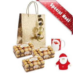 Chocolat De Noel Coffret 3 Boites Ferrero Rochers Chocolat