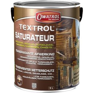 PEINTURE - VERNIS OWATROL TEXTROL Saturateur Bois Extérieur à Base d'Huiles Naturelles Végétales pour Mobiliers de Jardin Bardages Bois Extérieur Chên