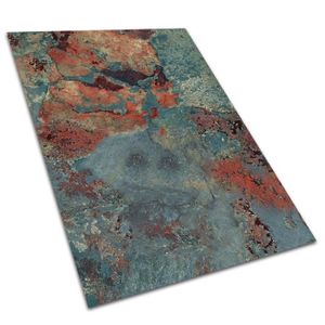 TAPIS D’EXTÉRIEUR Tapis d'extérieur en vinyle rouge - Decormat - 120x180cm - Résistant aux taches, UV et abrasion