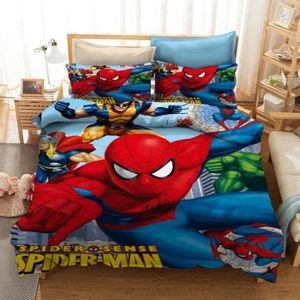 SCD-422 Parure de lit Spiderman 3D Disney pour enfants ensemble de