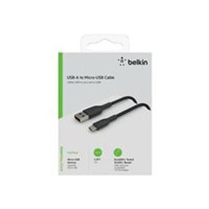 CÂBLE INFORMATIQUE Belkin câble tressé USB-A vers MicroUSB 1m noir