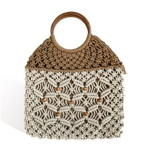 PANIER - SAC DE PLAGE CITETOILE Sac de Plage Femme en Paille Sac à Main 