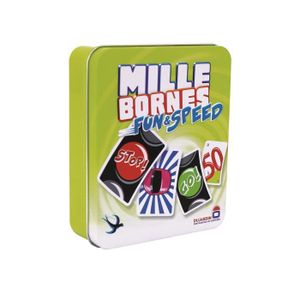 CARTES DE JEU MILLE BORNES Fun and Speed boîte métal