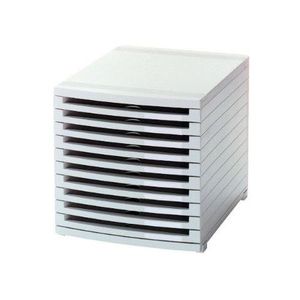 Module à Tiroirs HAN CONTUR 10 Tiroirs Fermés - Système De Rangement Modulaire Noir 1510-13
