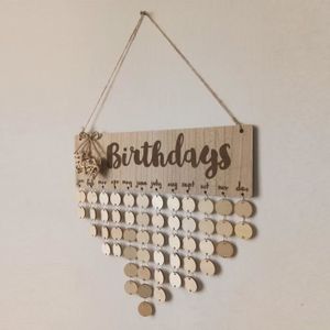 Calendrier Anniversaire En Bois Cdiscount