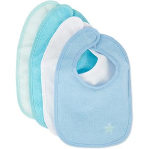 2 Bavoirs Bébé En Silicone Imperméables - Motifs Dinosaures Gris Et Rose - Protection Repas Facile à Nettoyer