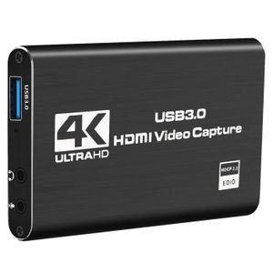 Boîtier d'acquisition Carte De Capture De Jeu HDMI 4K Pour PS4 Switch  Caméra Enregistrement Noir - Cdiscount Informatique