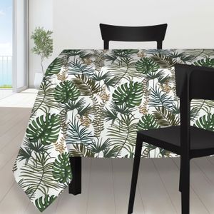 Nappe Flamingo Nappe Jungle Nappe Tropicale Feuilles De Palmier Tropical Nappe Ronde Essuyez Nappe Propre Nappe Luau Hawaïenne pour Fournitures De Fête Tropical Luau