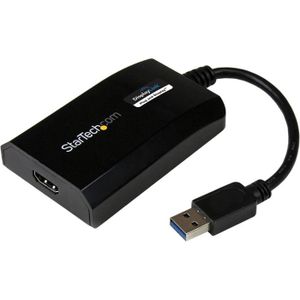 axGear Adaptateur de carte graphique externe USB 3.0 vers HDMI / DVI / VGA  avec réseau LAN 