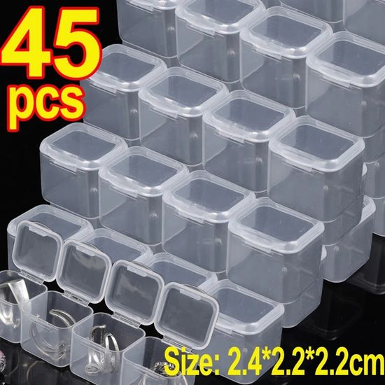 Lot De 4 Boîtes De Rangement Transparentes Pour Craies - 11,3 X 2,7 X 9 Cm - Organisateur Pour Fournitures Scolaires, Bureau
