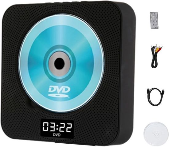 Lecteur CD Portable DESOBRY Avec Haut-Parleurs Et FM - Batterie 2000mAh - Pour Voiture Et Nomade