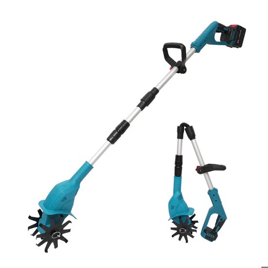 Motoculteur Sans Fil 20V - Batterie 2000mAh, Profondeur 17cm, Largeur 10cm Pour Petits Jardins
