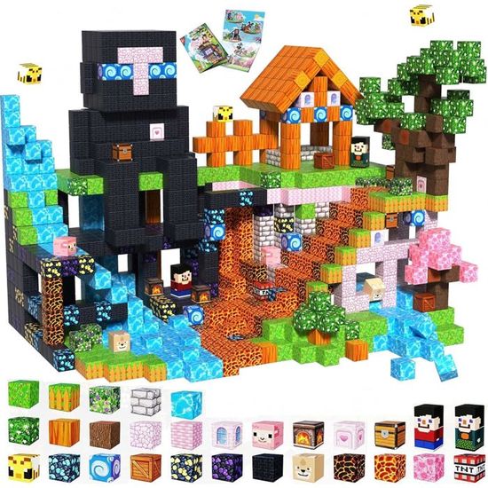 Lot de 100 blocs de construction magnétiques - Cubes magnétiques - Jeu sensoriel STEM - Cadeaux de Noël et d’anniversaire pour filles à partir de 3 Lot de 100 blocs de construction magnétiques - Cubes magnétiques - Jeu sensoriel STEM - Cadeaux de Noël et d’anniversaire pour filles à partir de 3