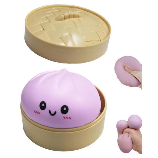 Jouet Anti-stress Ravioli Arc-en-ciel – 8,5 Cm, 4 Expressions, Pour Enfants Et Adultes