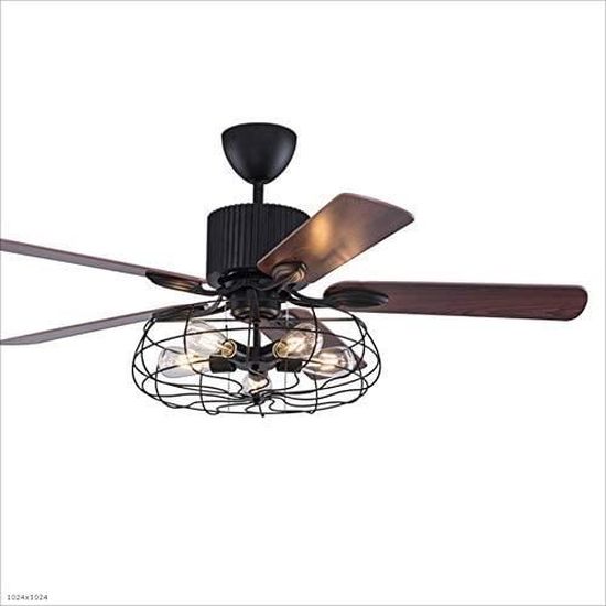 Ventilateur Plafond avec Lumiere, 40cm Plafonnier Ventilateur de