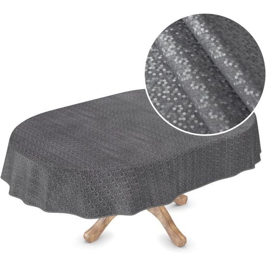 Nappe En Toile Cirée PVC Petits Pois Vert Sauge - Facile à Nettoyer, 100x140 Cm | Home Direct - 10