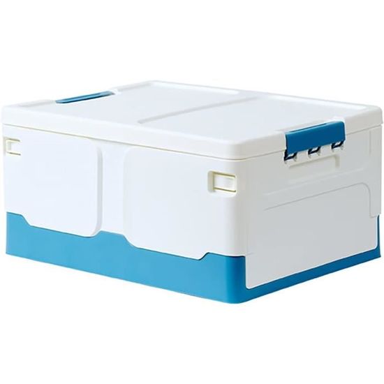 Bacs De Rangement à Couvercle Conteneurs Transparents Pliables Visibles Bacs De Rangement à