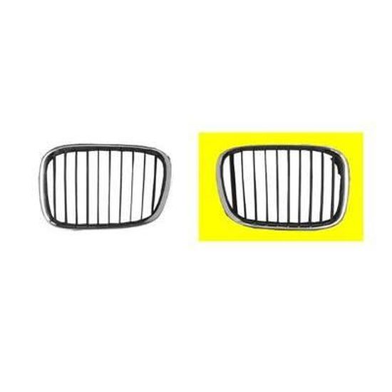 SET DE DEUX CALANDRES AVANT LOOK M5 CHROME/NOIR POUR BMW SERIE 5 F10 F11 10 16 Berline Touring Double Ligne