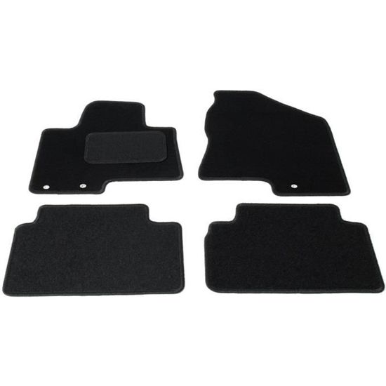 ASC Tappetini Auto Su Misura Per Hyundai Ix35 (2009-2015) - Set 4 Pezzi In Gomma Con Battitacco E Clip Antiscivolo