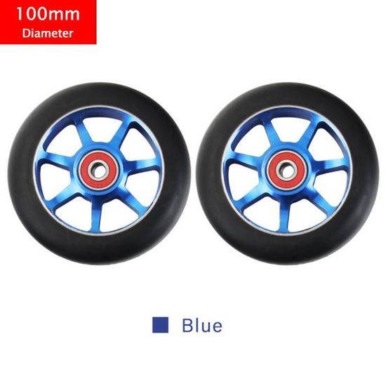 Roues de rechange pour Scooter, 100mm, avec roulements, en