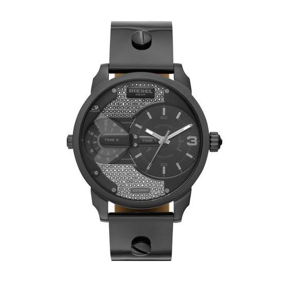 DIESEL - Montre Famme Quartz en acier inoxydable et Strass Noir - Mini Daddy DZ5584 noir, - Achat/vente montre Femme Noir Gris Cuir - Cdiscount DIESEL - Montre Famme Quartz en acier inoxydable et Strass Noir - Mini Daddy DZ5584 noir, - Achat/vente montre Femme Noir Gris Cuir - Cdiscount