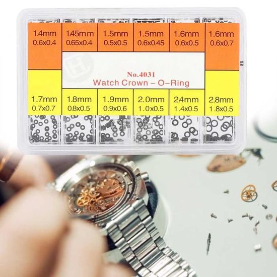 Kit Joints Toriques Montre 0.6mm - 950 Pièces Étanches Pour Réparation Horlogerie