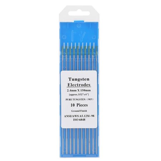 Électrodes Tungstène 2% Lanthané WL20 2.0mm X 175mm - Lot De 10 Pour Soudage TIG