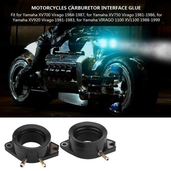 Labwork Carburetor Intake Manifold Boots With Clamps & O-Rings For Yamaha Virago 750 XV750 1981-1983