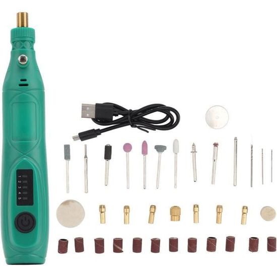 Kit Outil Rotatif Resiners 54 Pièces - Perçage Polissage Résine - 5 Vitesses Sans Fil