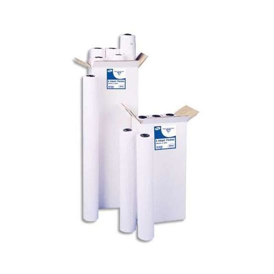 Lot de 2 Bobines papier blanc laize pour traceur 90g 0,914x45m