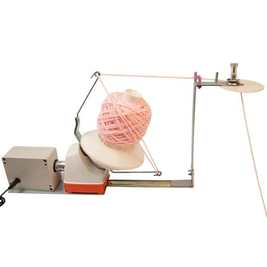 LOVIVER Enrouleur De Pelote De Fil Électrique - Distributeur De Fil Réutilisable Rose Pour Tricot Et Crochet