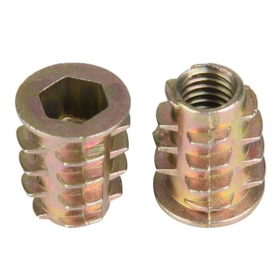 YOSOO écrou hexagonal 50pcs M6 en alliage de zinc à l'intérieur des ...