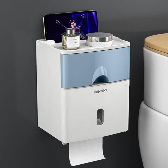 DuneDesign Rangement du Papier Toilette - Boîte en Feutre pour 4 Rouleaux - Panier de Bain - Gris DuneDesign Rangement du Papier Toilette - Boîte en Feutre pour 4 Rouleaux - Panier de Bain - Gris