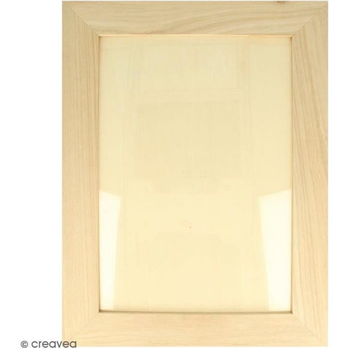Cadre photo en bois à décorer - 28 x 36 cm