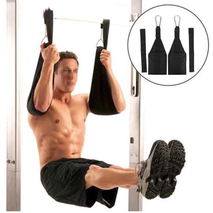Sangle Suspendue en AB Barre Suspension de Gymnastique Musculation Fitness Abdominal à Maison-GXU
