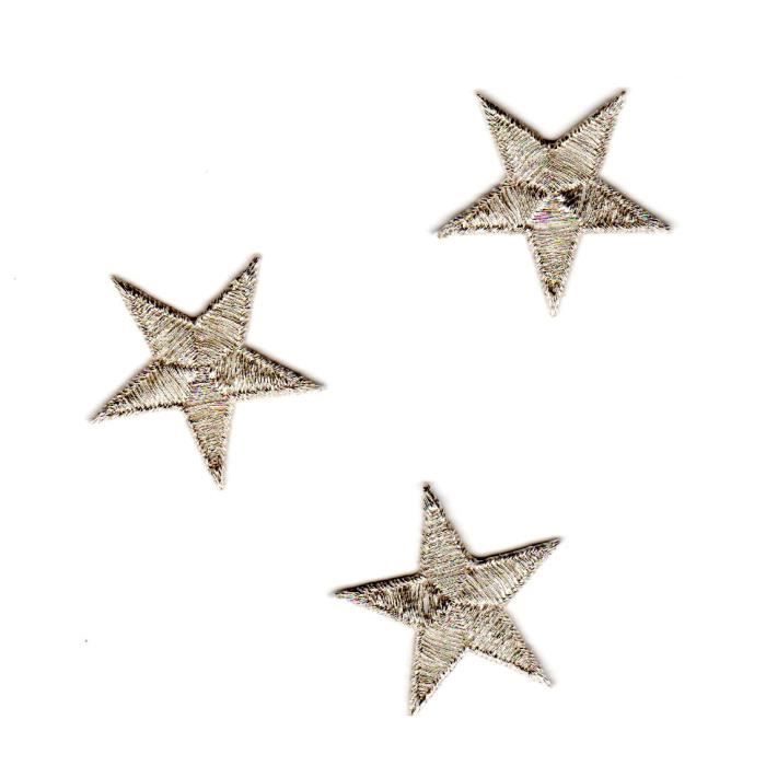 3 Petites ETOILES Coloris Argenté
