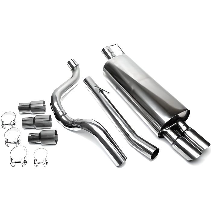 RSG4E276SC Ligne Echappement CatBack Inox Audi A3 8L de 1996 a 2005