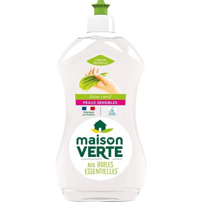 MAISON VERTE Liquide Vaisselle Peaux Sensibles - 500 ml