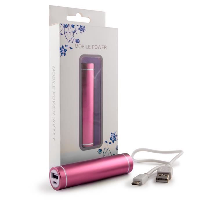 GnG Rose Power Bank iPhone 6 le Chargeur Portable Batterie de Secours Externe Powerbank à capacité 2600 mAh pour iPad 2 3 Mini Ai...