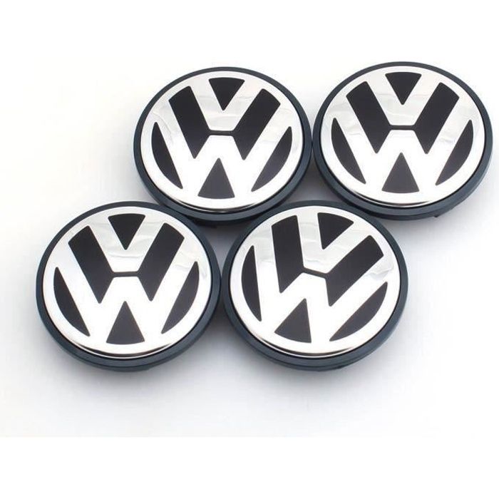 4 x centres de roue caches moyeux vw 56mm pour VOLKSWAGEN 1j060117