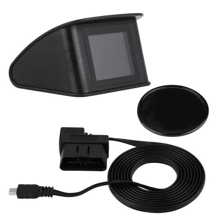 Digital Compteur de Vitesse, Universel Affichage de la Tête Haute HUD OBD2 Avertissement de Vitesse et Afficheur de Consommation de