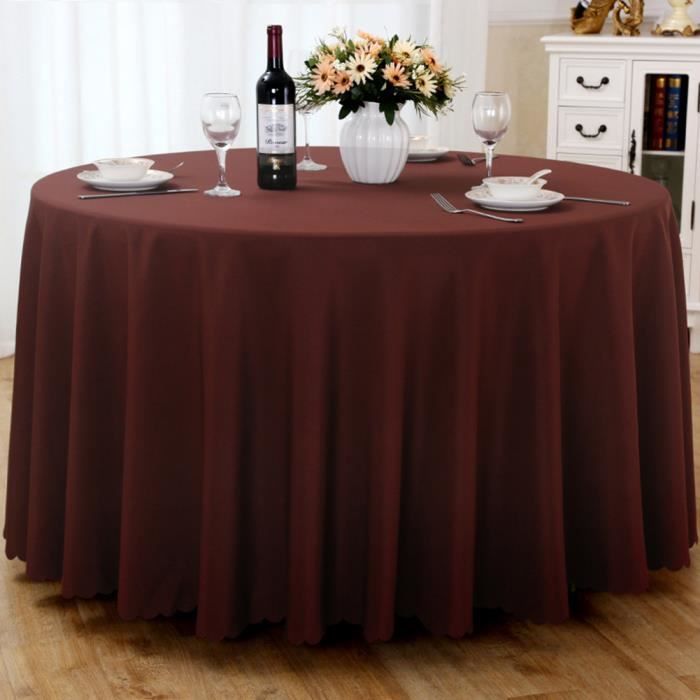 Nappe de table, Nappe ronde, Nappe ronde 240 cm, Nappe ronde antitache, Nappe exterieur table ronde - Cafe