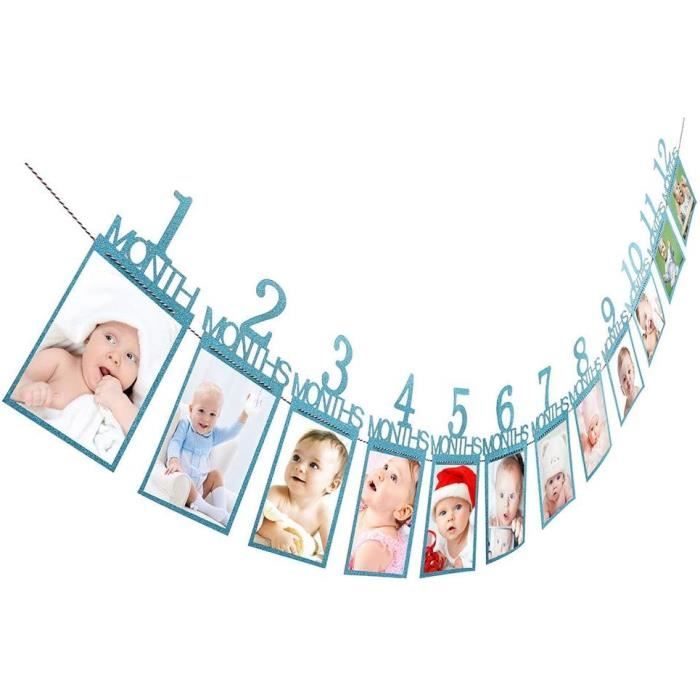 Maquillage de déguisement Bébé Enfants Anniversaire Cadeau Décorations 1-12 Mois Photo Bannière Mensuelle Photo Mur Mura 90705