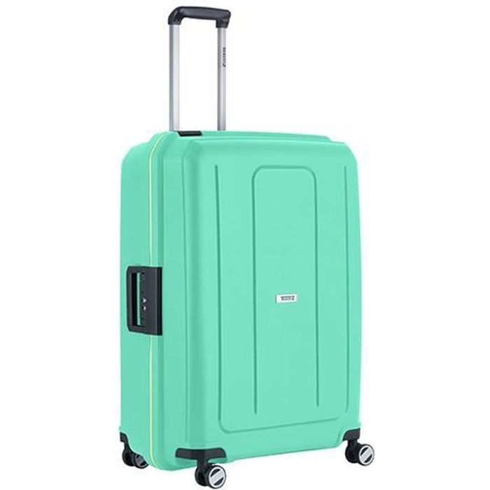 Valise TravelZ Locker – Valise TSA sûre et solide 75 cm – Fermetures fixes et doubles roues - Vert