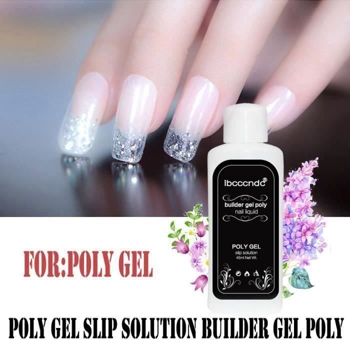 Poly Slip Gel Polish Solution liquide acrylique Gel 45ml Builder Extended MKK15