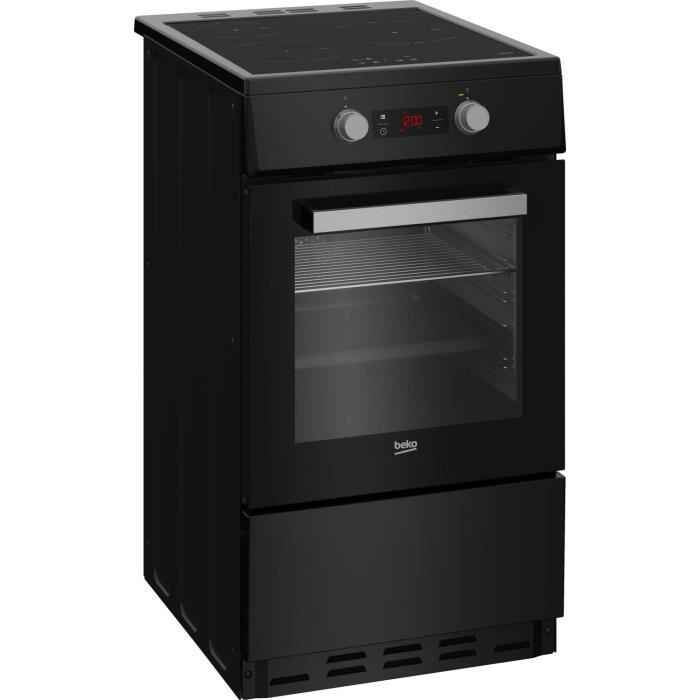 Cuisinière - BEKO - FSE58301BC - 50cm - 3 Inductions - Multifonction - 6 Fonctions dont Chaleur brassée - 60 L - Catalyse